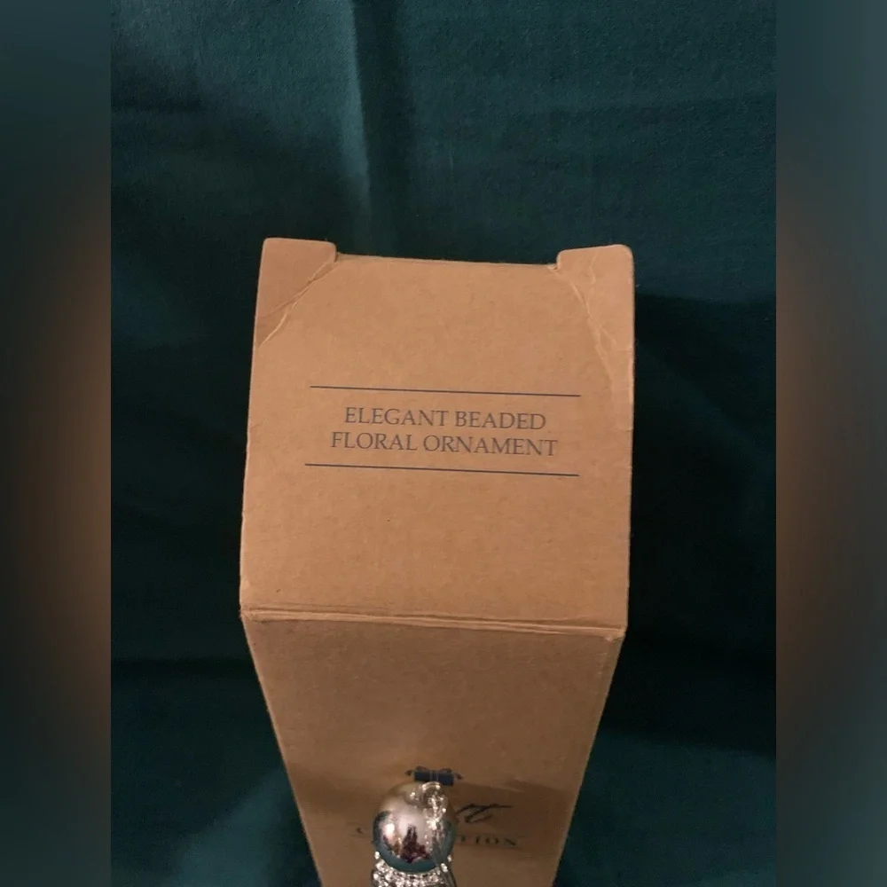 Vintage 2000 Avon Crystal Teardrop Ornament